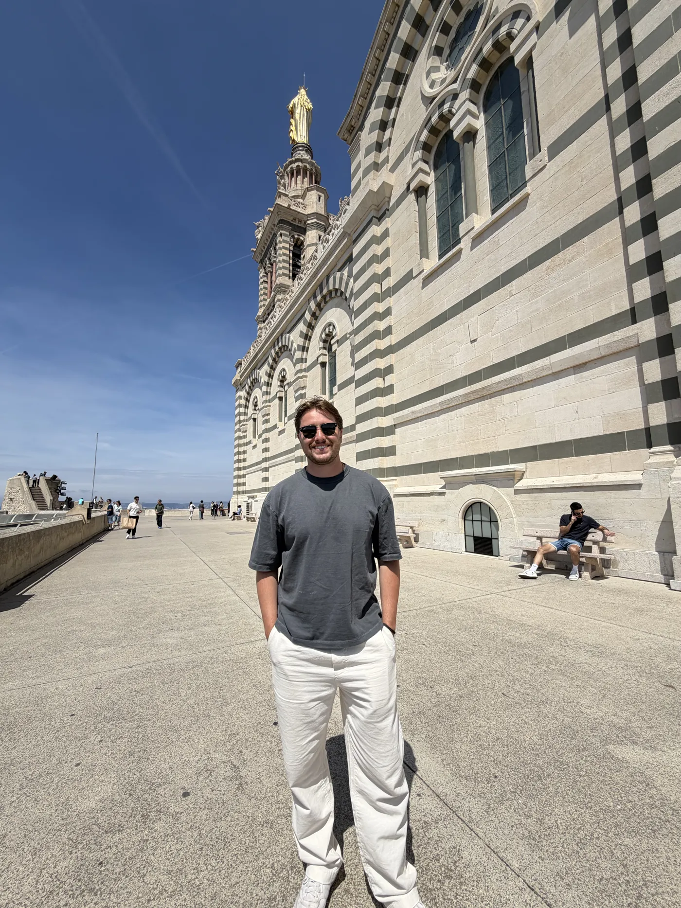 Jack at Notre-Dame de la Garde in Marseille, France